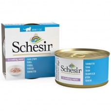 Schesir Tuna ТУНЕЦ в бульоне влажный корм консервы для кошек 85 г (750105)